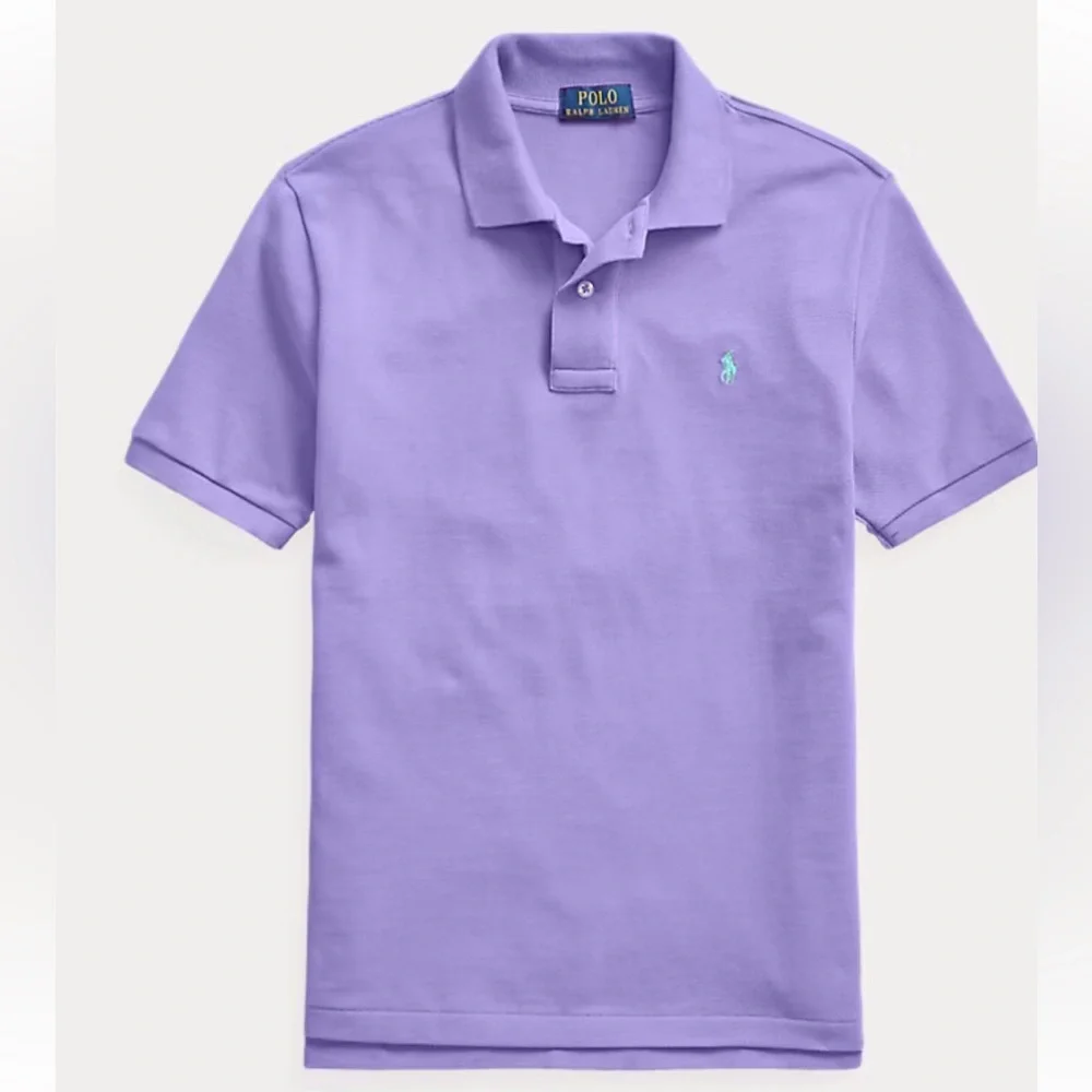 Ralph Lauren Men's Polo Shirt in Light Purple XL